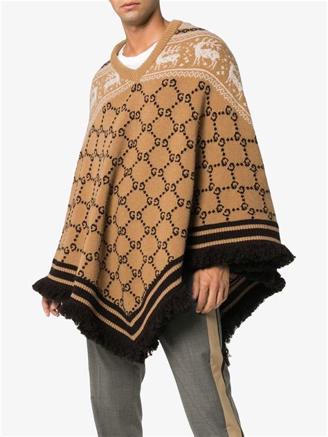 gucci poncho mens